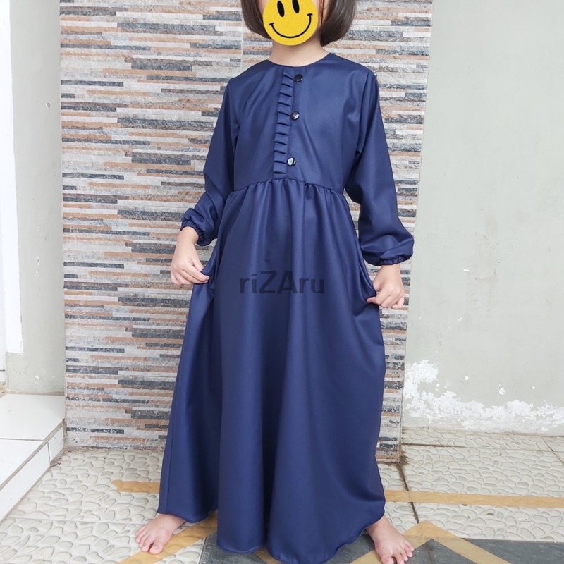 Gamis Anak  umur 2-12 tahun Bahan Toyobo Fodu