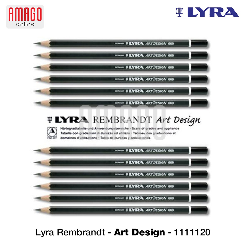 LYRA - REMBRANDT ART DESIGN - 12 PCS - TIN BOX - 1111120