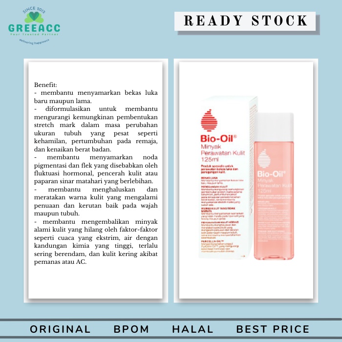 Bio Oil 125ml Bio-Oil BioOil 125 ml penghilang selulit