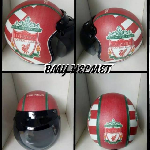 helm bogo retro dewasa motif Liverpool