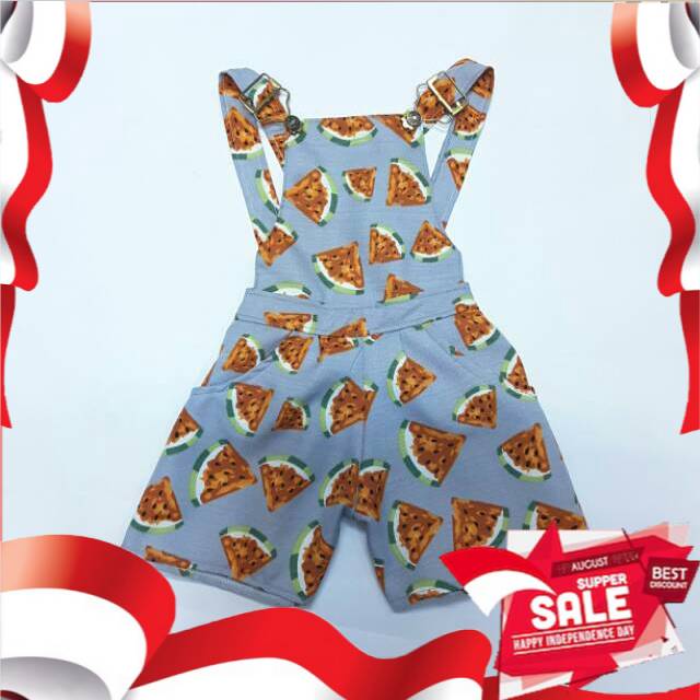 [Sun Baby 08016] [Limited] Baju Monyet/Overall Anak Cewek motif Buah