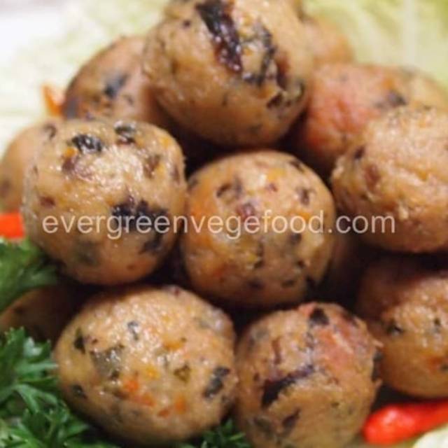 Jual Bakso Rumput Laut Vegetarian 450g Baso Nori Nabati Baso Rumput