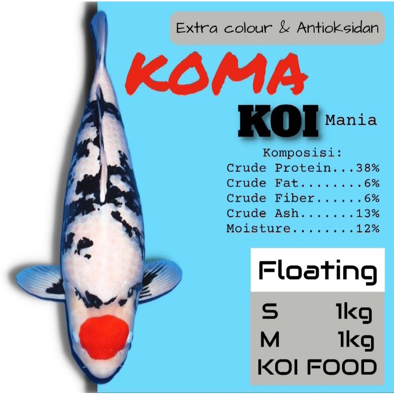 Pelet Pakan KOMA Colour koi 1kg