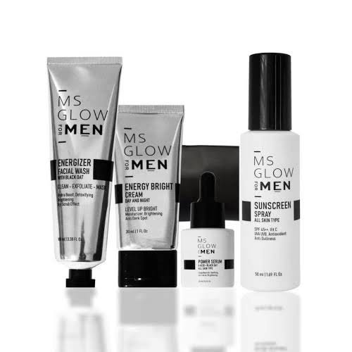 MS GLOW MEN ALL VARIAN . FACIAL WASH / SUNSCREEN / MASKULIN / ENERGY SERUM / ENERGY BRIGHT CREAM / PAKET BASIC / PAKET KOMPLIT bisa Cod