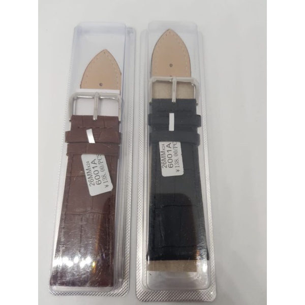 tali jam tangan kulit motif 26mm berkualitas