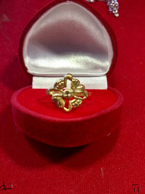 Cincin No 15anak dan dewasa emas asli kadar 700 70% 22 0.5 setengah g gr gram ukir z cantik