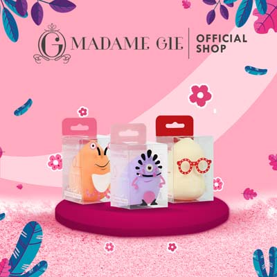 Madame Gie Blending Sponge - MakeUp Beauty Blender Spons | Egg | Cut Egg | Pear Shaped | Telur | Tear | Gucci