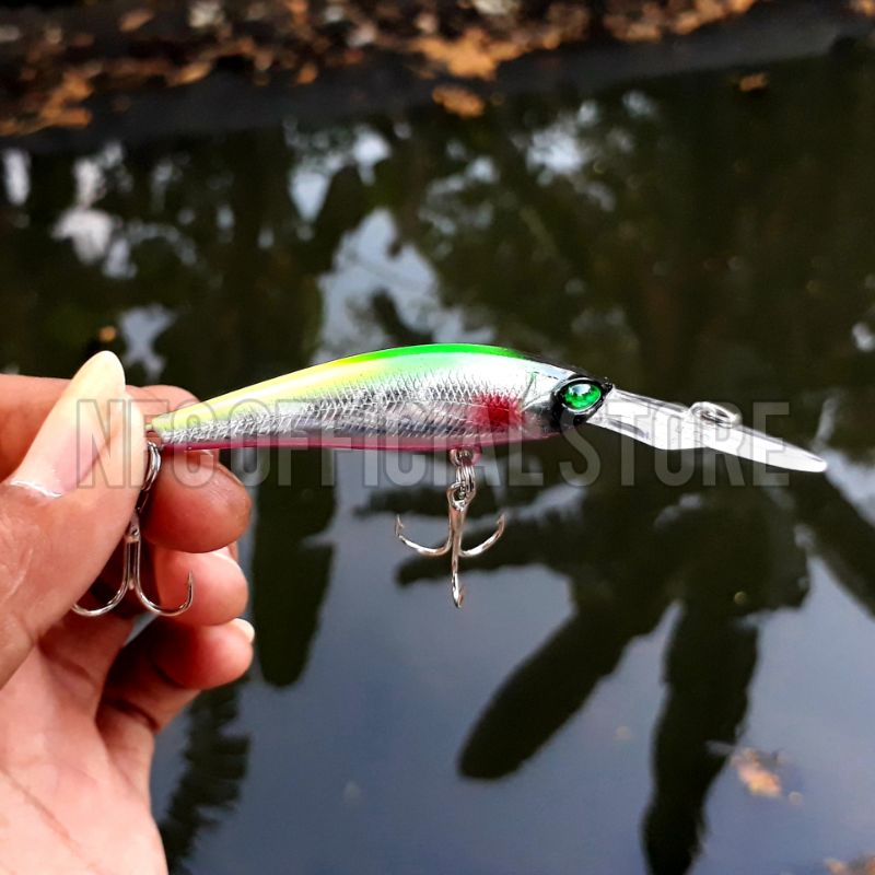 Lure minnow lidah panjang 9 cm / 6 gr Floating Dengan warna dan Action Killer