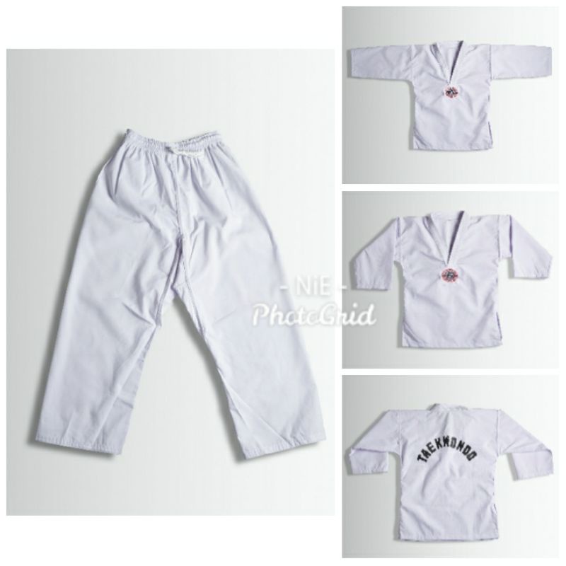 Taekwondo / Baju Taekwondo Dewasa Putih / Karate Taekwondo