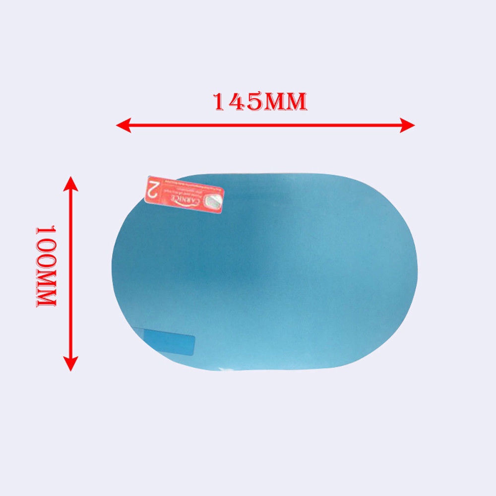 2pcs Car Mirror Window Clear Film Rainproof Anti fog Waterproof Rearview Mirror Film Car Sticker