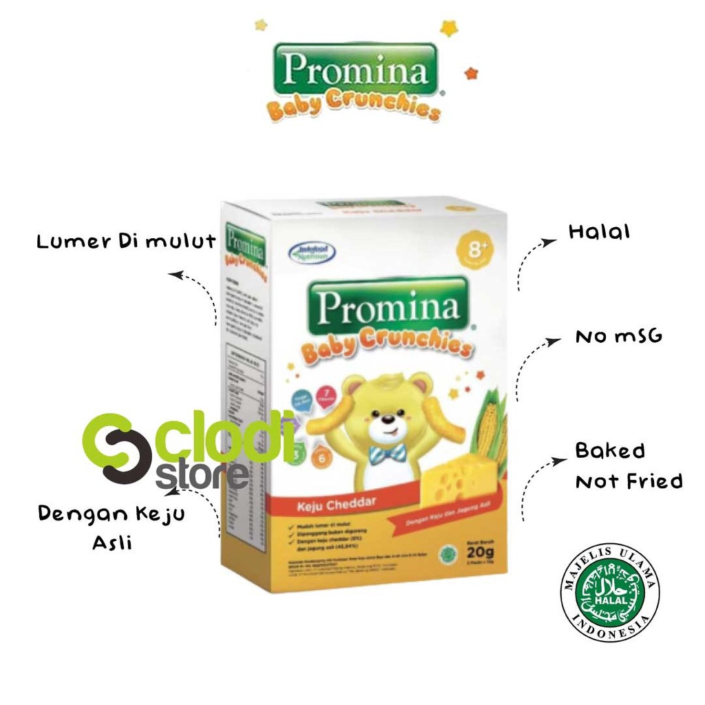 Jual Promina Crunchies 20gr (8bulan) BEST SELLER/ snack bayi