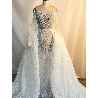 WEDDING GOWN SIMPLE  FISHTAIL SLIM WEDDING DRESS LADIES WEDDING DRESS