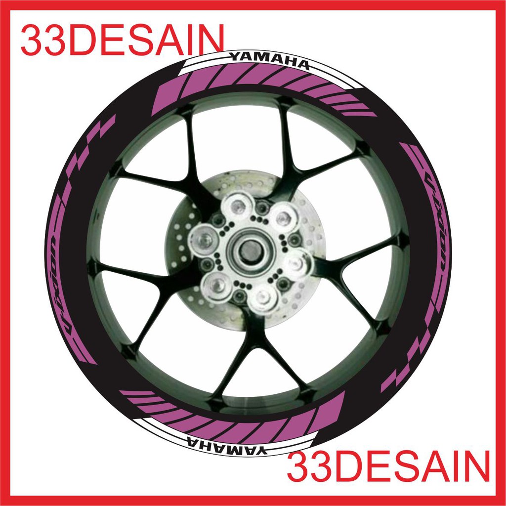 Aksesoris Motor Stiker Cutting Velg Yamaha Vixion 2 Ungu Aksesoris Motor Stiker Cutting Velg Yamaha Vixion 2 Ungu
