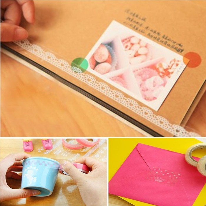 Transparent Lace Tape (5pcs)