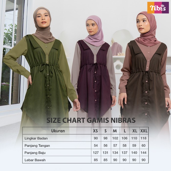 Gamis Nibras NB B104 / Fashion Muslim Dress