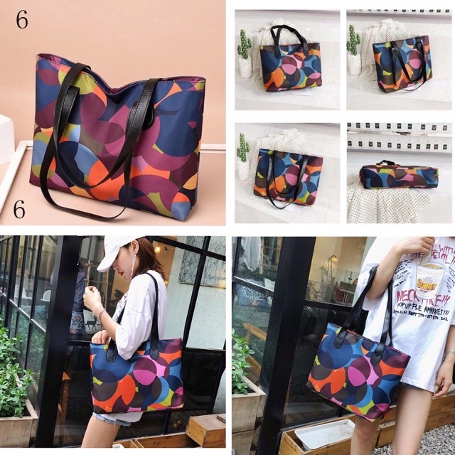 READY TERLENGKAP TAS WANITA  RAGAM DESIGN MOTIF TAS TOTE BAG #B005