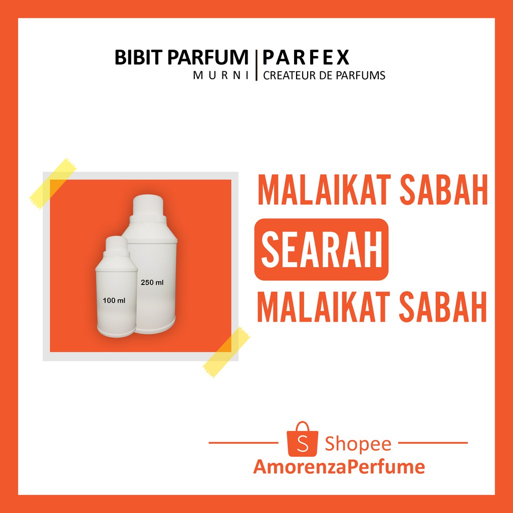 MALAIKAT SABAH BIBIT PARFUM PARFEX / BIBIT PARFUM MURNI TANPA CAMPURAN / BIBIT PARFUM PARFEX