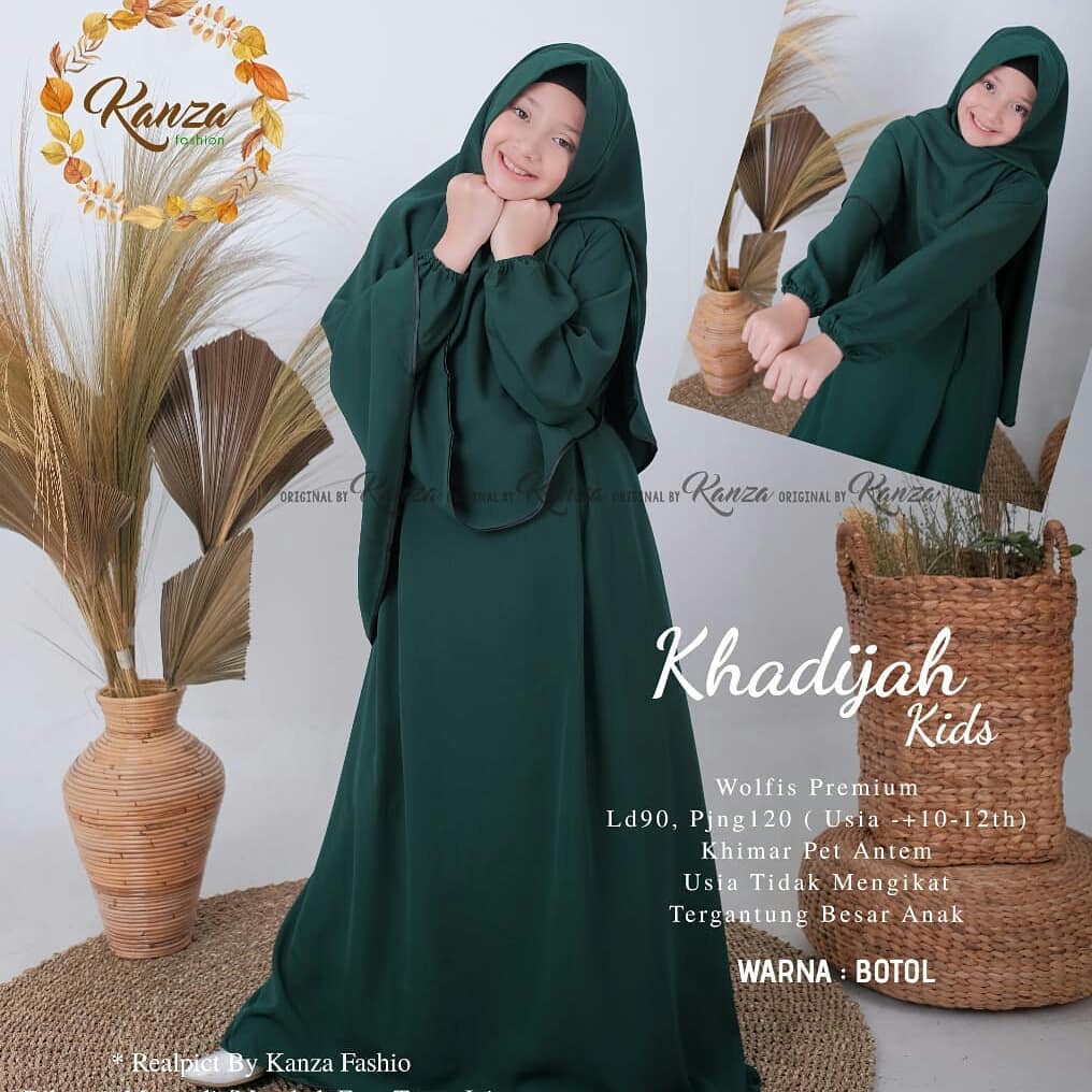 MRA - Gamis Anak Usia 8-12 Tahun khadijah kids Model Gamis Anak Terbaru 2021 Kekinian