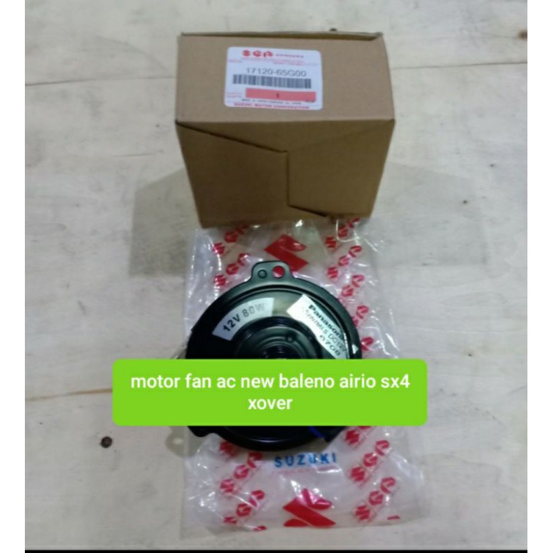 motor fan ac new baleno aerio sx4 xover