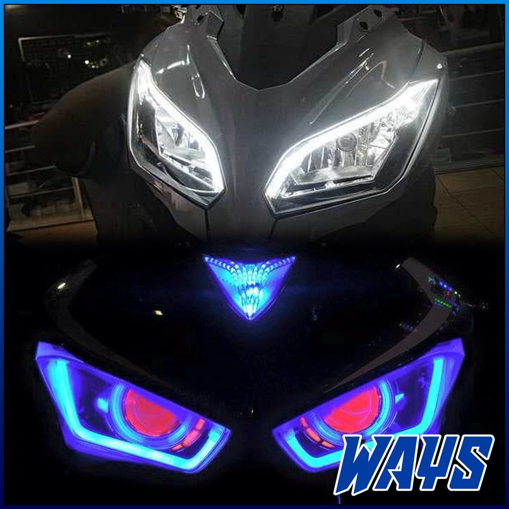 [L164] Lampu DRL Alis 60cm LED Mobil Motor Universal Matic Kopling Bebek