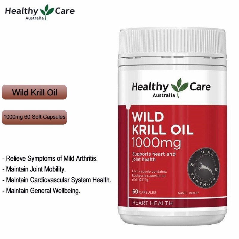 Healthy Care Wild Krill Oil 1000 mg - 60 capsules