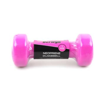 Dumbbell Dumble Barbel BERWYN Stamina Dumble Neoprene Dumbell 1kg Pink