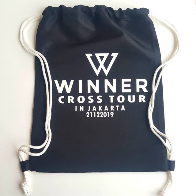 Winner cross tour tas serut string bag kpop