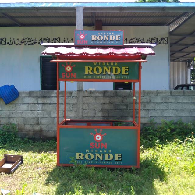 Gerobak/ rombong untuk food court bekas