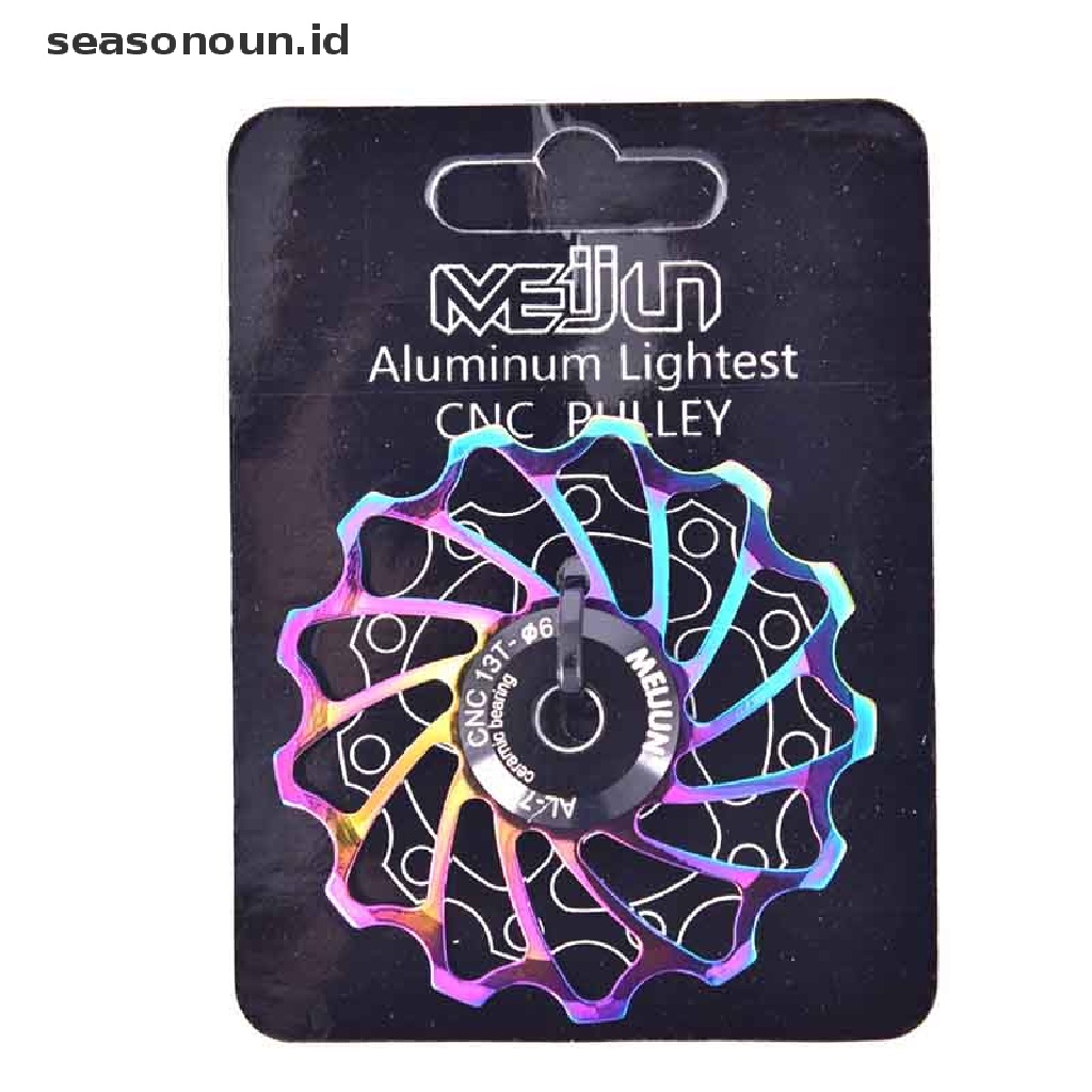 (seasonoun) Pulley Derailleur Belakang Sepeda 11T 13T Bahan Aluminum Alloy + Keramik