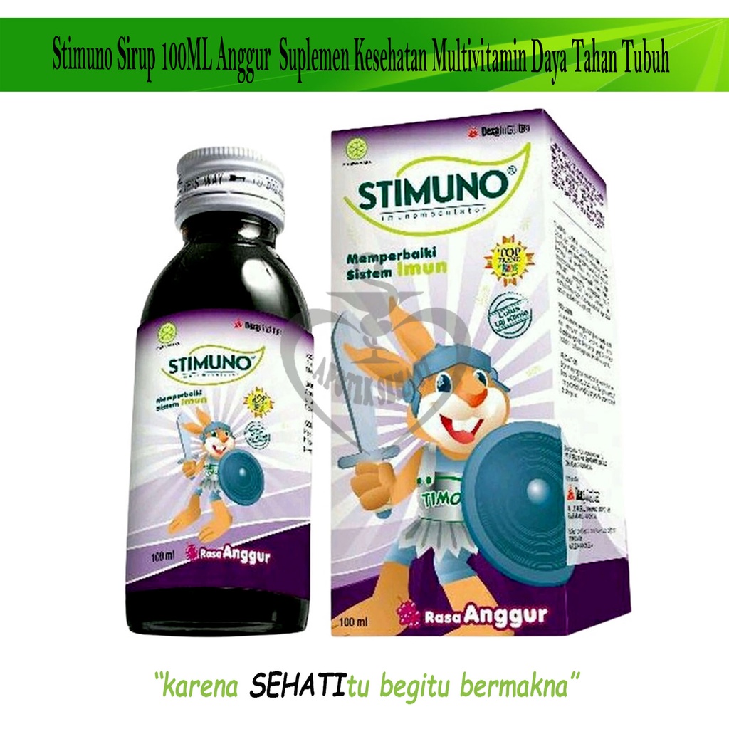 Stimuno Sirup Anak Suplemen Daya Tahan Tubuh Syrup Ekstrak Meniran