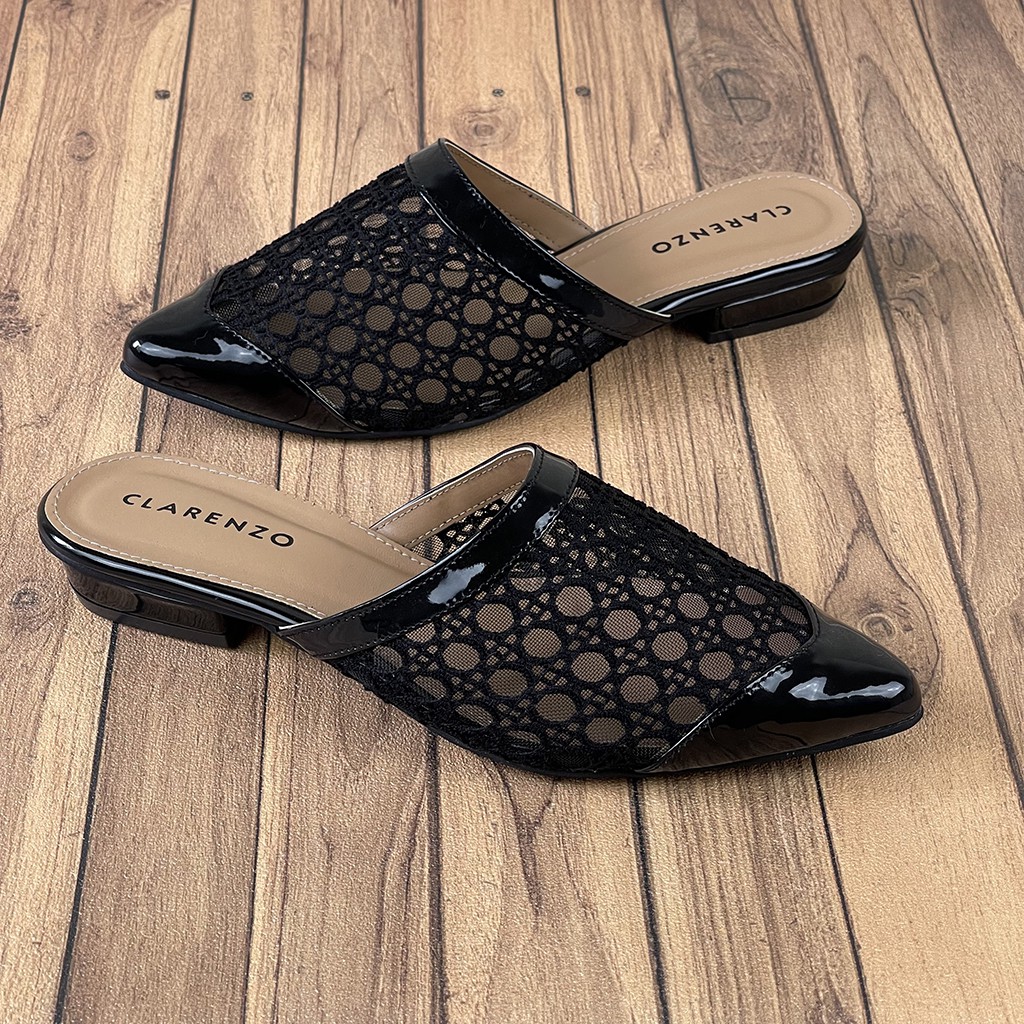 Sepatu Slip on Wanita  Brokat Superlak SL11 - CLARENZO