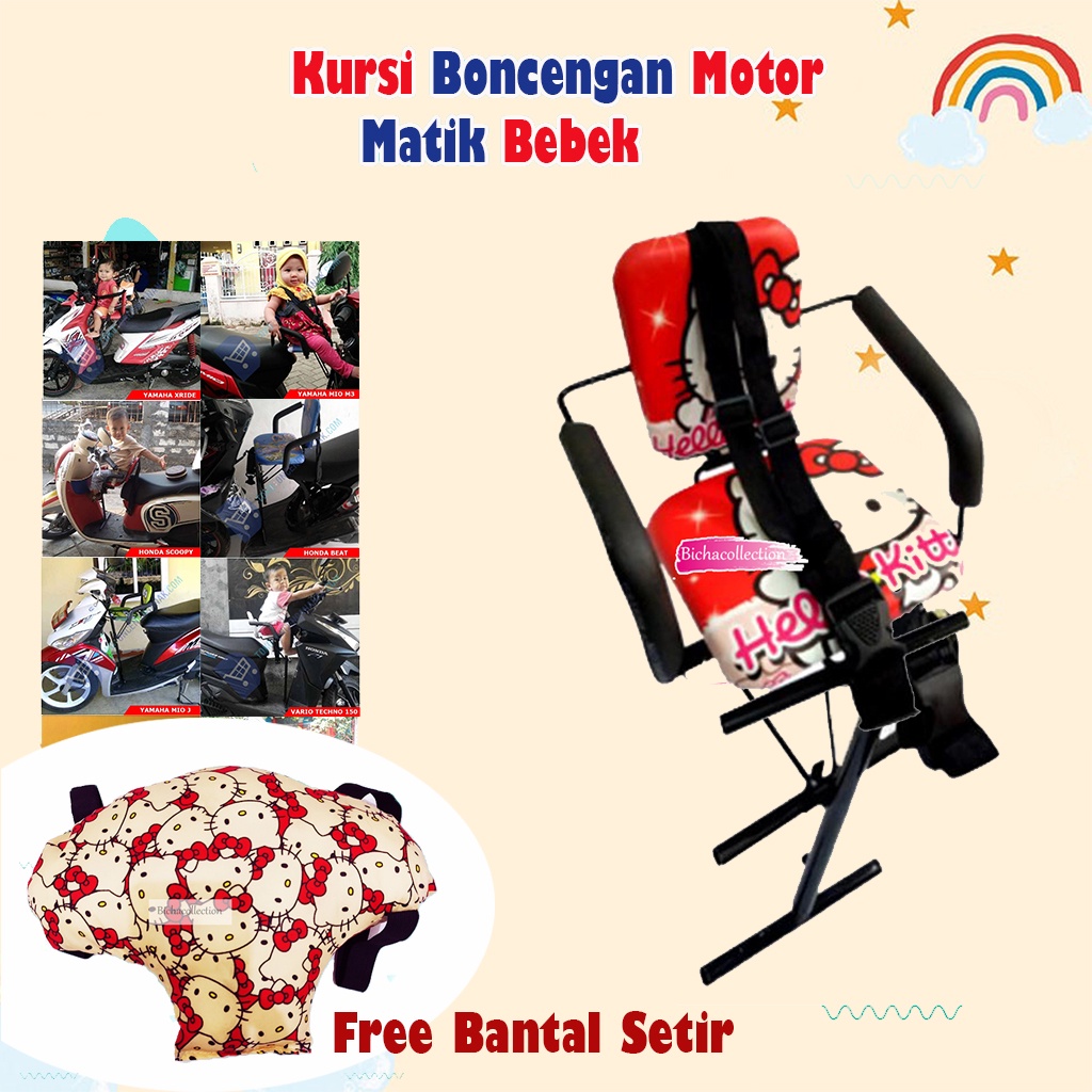 [Free Bantal Stang Motor] Boncengan anak kursi bonceng anak di motor lengkap