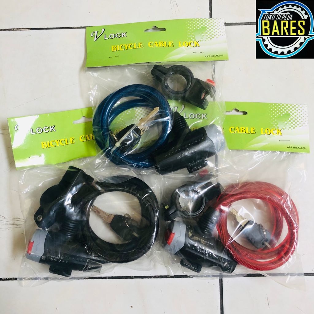 Kunci Gembok Sepeda Spiral VLock / Bicycle Lock