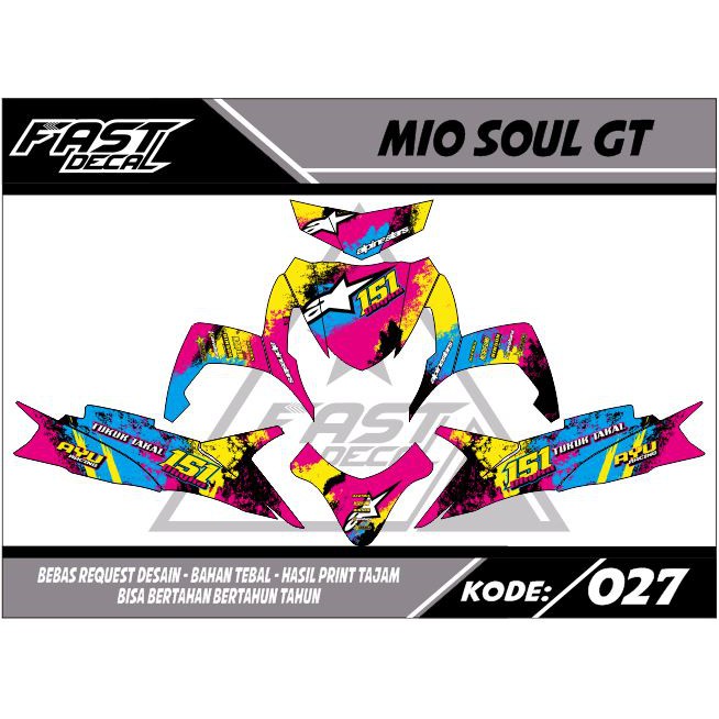Decal stiker mio soul gt 110 027
