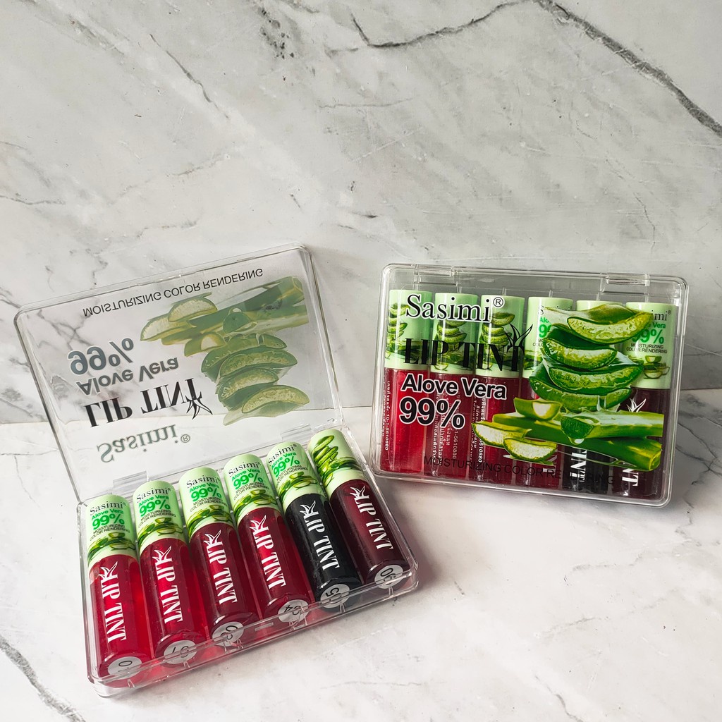 LIPTINT MINI SASIMI ALOE VERA ISI 6