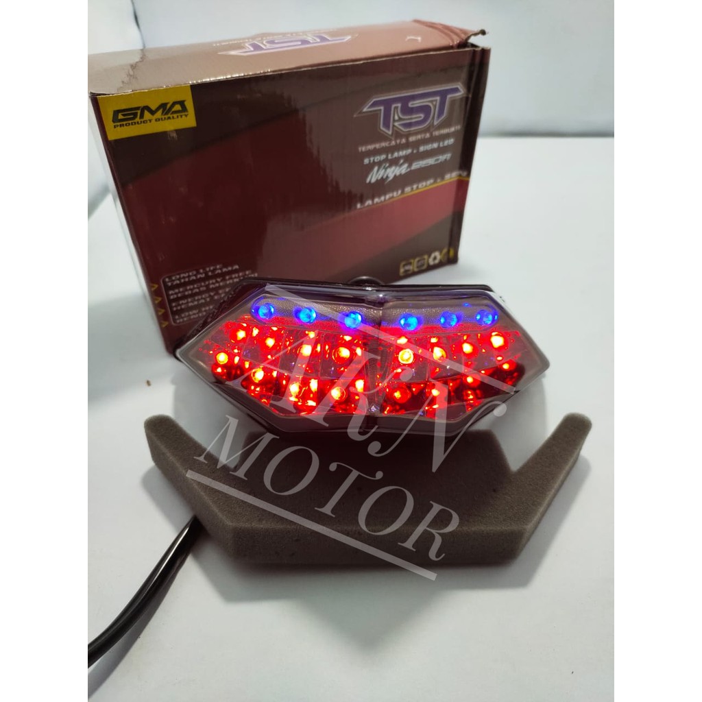 LAMPU STOP TST GMA LED 3 IN 1 NINJA 250 FI 2013-2017