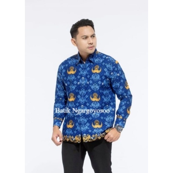 batik korpri pria terbaru 2022 lapis furing adem katun halus c 40