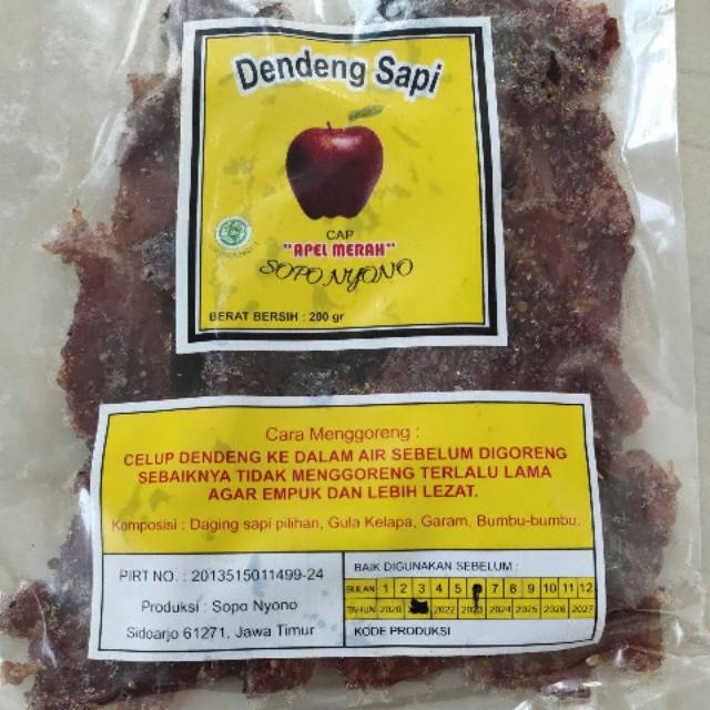 

Dendeng Sapi cap APEL MERAH 200 gr