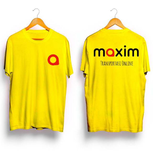 MAXIM - Kaos Driver MAXIM Premium Combed/T-Shirt MAXIM Best Seller adem dan lembut