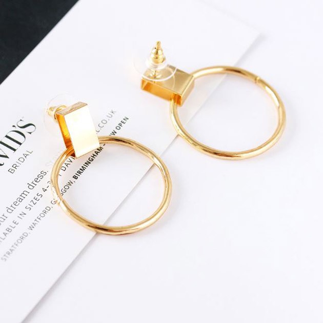 OILA anting bulat simple simple circle earrings (3D2) jan162