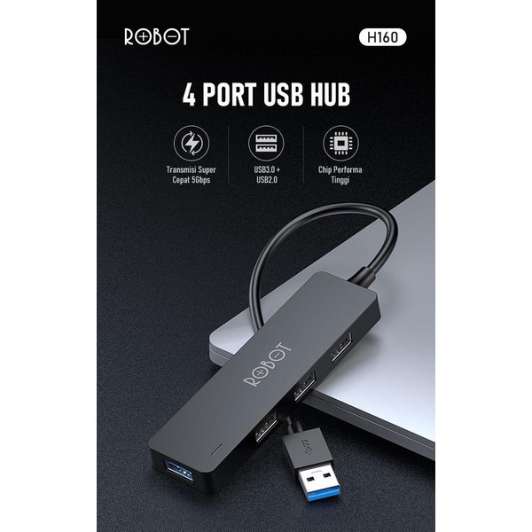 Robot H160 4 Port USB HUB USB3.0 + USB2.0 Adapter