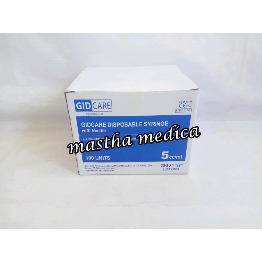 Disposable 1cc,3cc,5cc,10cc,20cc Box gidcare