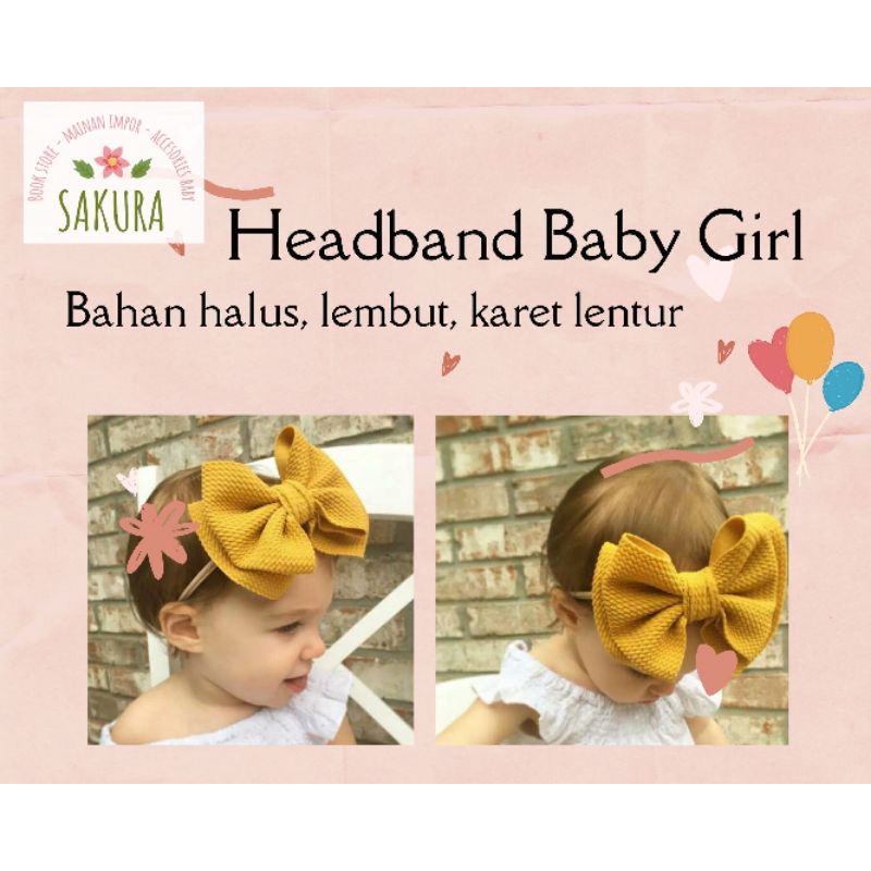 Bandana Bayi | Bandana Anak perempuan | Bandana Pita | Bandana Anak Motif Pita | Bandana Bayi Pita