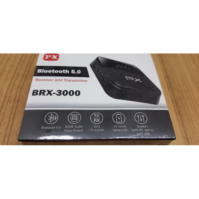 RECEIVER BLUETOOTH TRANSMITTER AUDIO 5.0 HD STEREO 2IN1 PX BRX-3000