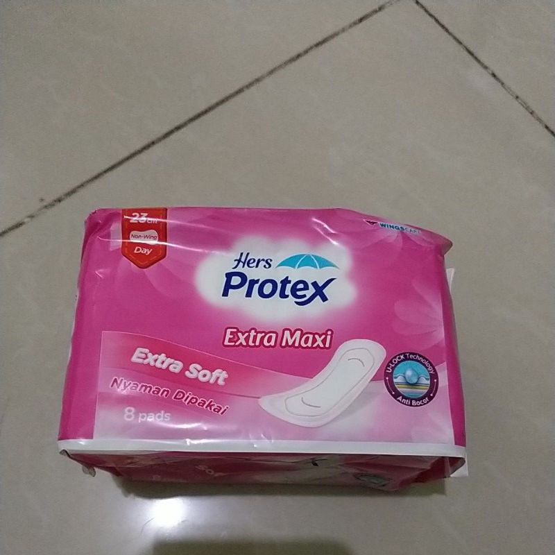 protex pack merah muda isi 8pads.