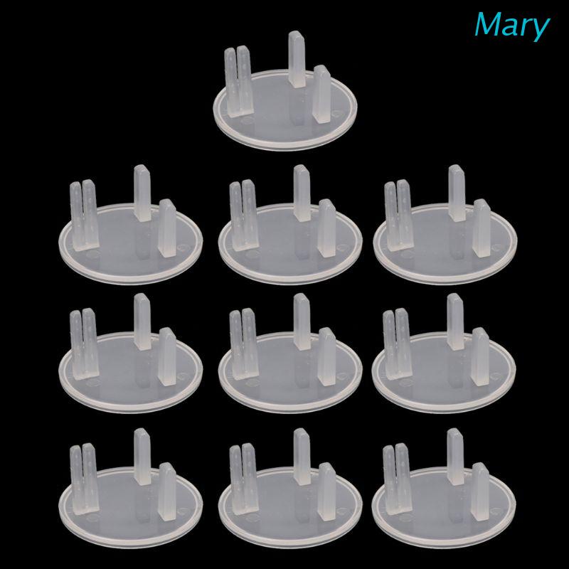 Mary 10pcs Cover Pelindung Socket Power Standar UK Mudah Dipasang