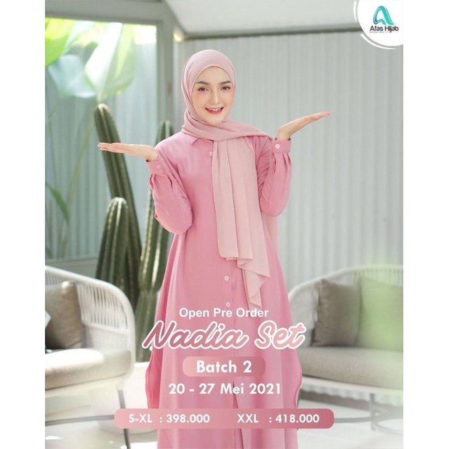 Nadia Set Tunik & Skirt By Afas Hijab