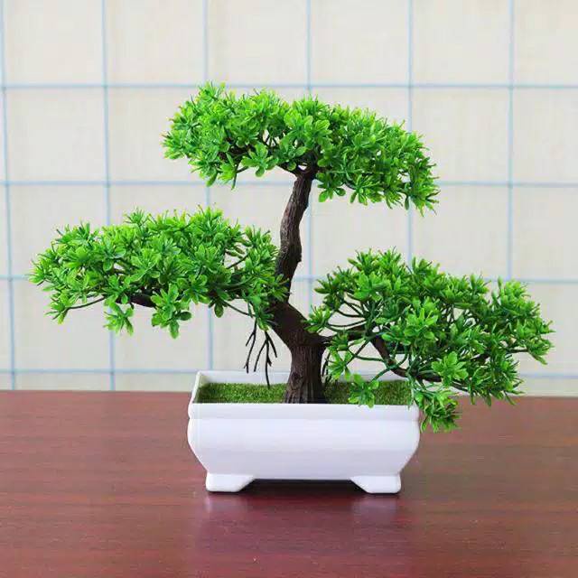 COD Pajangan pot Pohon Bunga bonsai import Plastik Plum / Tanaman Hias platik ornamen pajangan dekorasi rumah