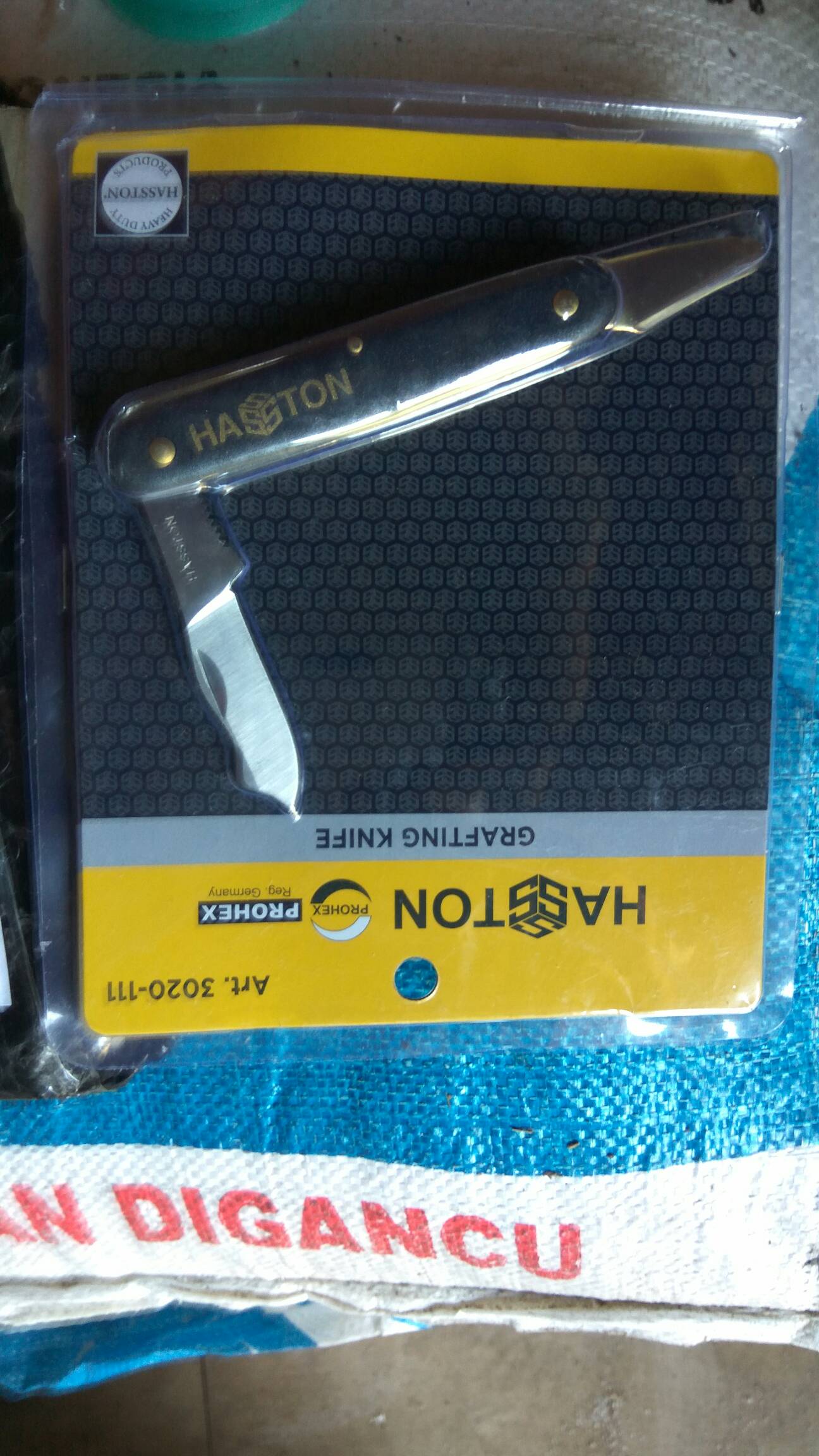 Pisau Grafting Okulasi Lipat Saku Stek Cangkok Ranting Pohon Prohex Hasston 3020-111