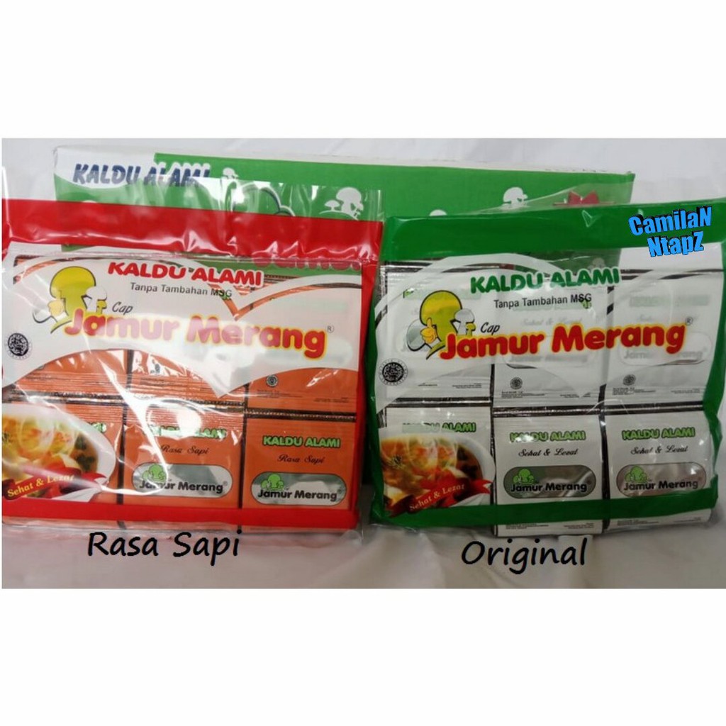 

Kaldu Alami Jamur Merang 1 Pack 30 Sachet